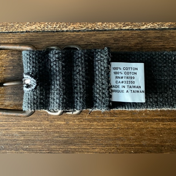 Roxy Grey Canvas Belt with Floral Stud accents - Picture 3 of 5